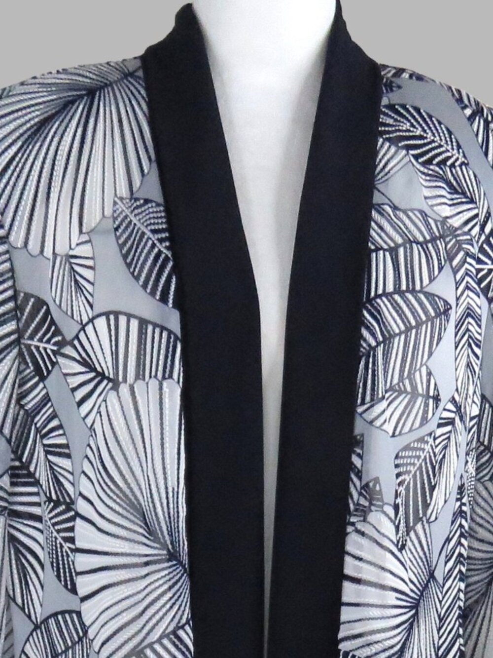 R&M Richards Women's 3/4-Sleeve Tunic Sheer Evening Jacket Size 16 (C2061)
